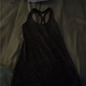 lululemon athletica Black Sparkle Racerback Dress